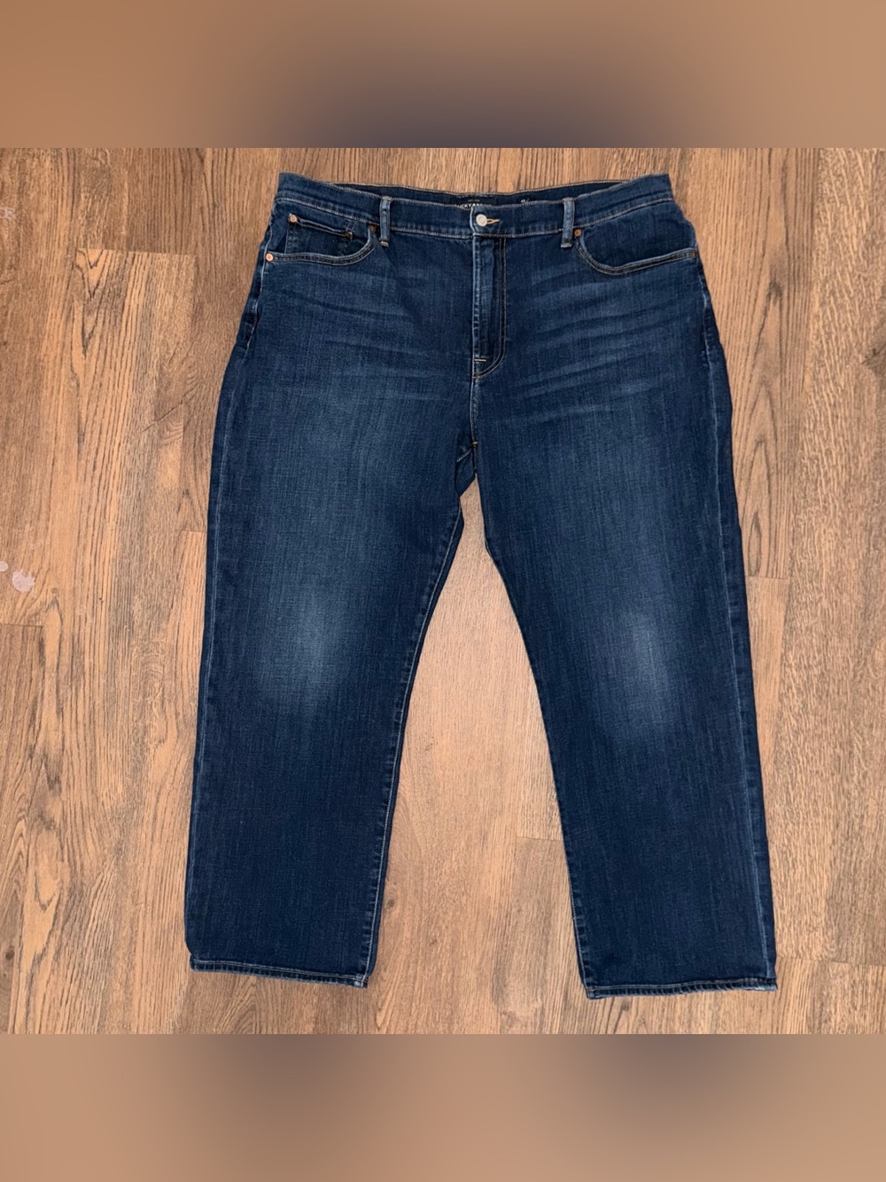 LUCKY🍀BRAND Men's Dark Blue Relaxed Straight Fit Jeans Size 42/32